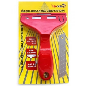 Cam Kazıma Bıçağı, SK5 Çelik Keskin Uç, 100x18 mm