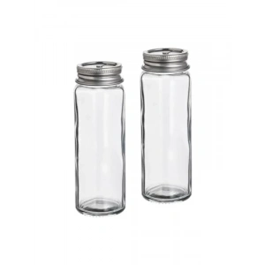 Cam Tuzluk ve Karabiberlik Seti - 12 cm, 2 Parça