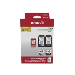 Canon PG-545 + 546 Renkli + Siyah 2li Set Kartuş + Kağıt hediyeli