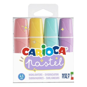 Caretta Carioca Fosforlu Kalem (İşaret Kalemi) Pastel 4 Renk 43167