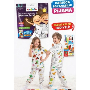 Carioca Boyanabilir Pijama 7-8 Yaş -Keçeli Kalem Hediyeli