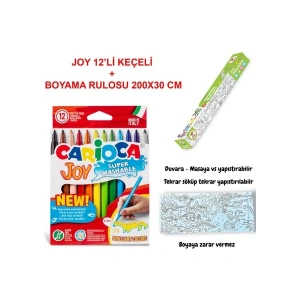 Carioca Joy Boyama Seti Dinazor (Joy Keçeli 12li + Lino Age Of Dınosaurs 200X30)