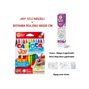 Carioca Joy Boyama Seti Mini Uzay (Joy Keçeli 12li + Lino Dream Space 86X20)
