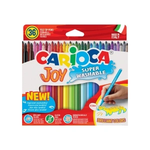 Carioca Joy Süper Yıkanabilir Keçeli Boya Kalemi 36lı Renkli ve Kolay Temizlenebilir