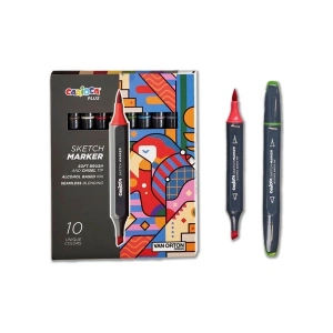 Carioca Plus Sketch Marker Çift Taraflı Çizim Kalemi 10 Renk