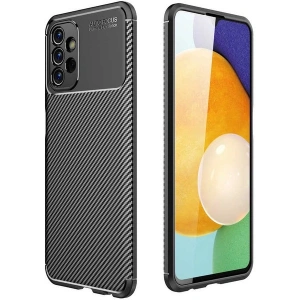 Case 4U A23 Uyumlu Kılıf Rugged Armor Karbon Desenli Lüx Negro Silikon Arka KapakSiyah