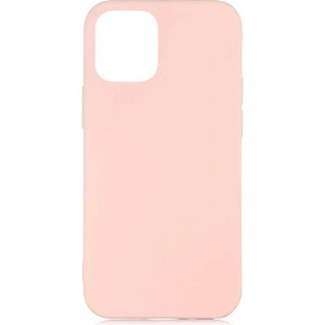 Case 4U Apple iPhone 12 Kılıf Içi Kadife Logosuz LSR Lansman Silinebilir Arka Kapak Açık Pembe