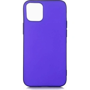 Case 4U Apple iPhone 12 Kılıf Klasik Mat Renkli Yumuşak Premier Silikon Mavi