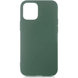 Case 4U Apple iPhone 12 Pro Max Kılıf Içi Kadife Logosuz LSR Lansman Silinebilir Arka Kapak Koyu Yeşil