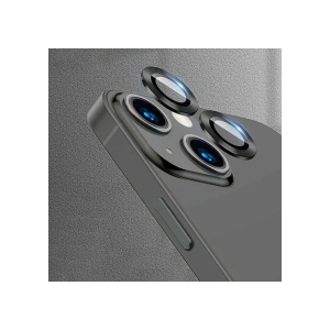 Case 4U Apple iPhone 13 2 parça Kamera Lens Koruyucu CL-04 Siyah