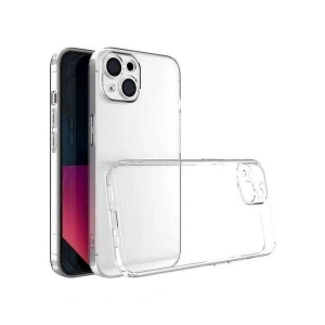 Case 4U Apple iPhone 13 Kılıf Kamera Korumalı Sert PC Vayt Kapak Şeffaf