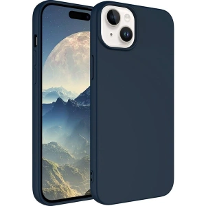 Case 4U Apple iPhone 15 Plus Kılıf Içi Kadife Logosuz Lsr Lansman Silinebilir Arka Kapak Lacivert