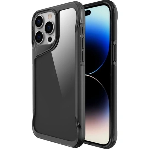 Case 4U Apple iPhone 15 Pro Kılıf Darbe Emici Kamera Korumalı Kenar 2.0mm T-Max Arka Kapak Koyu Gri