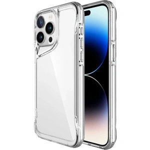 Case 4U Apple iPhone 15 Pro Kılıf Darbe Emici Kamera Korumalı Kenar 2.0mm T-Max Arka Kapak Şeffaf
