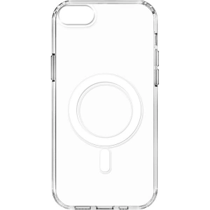 Case 4U Apple iPhone SE 2022 / SE 2020 / iPhone 8 / iPhone 7 Kılıf Magsafe Sert PC Embos Kapak Şeffaf