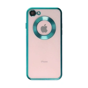 Case 4U Case 4U Apple iPhone Se 2022 / 2020 / 8 / 7 Kılıf Kamera Korumalı Logo Gösteren Omega Kapak Yeşil