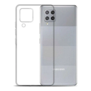 Case 4U Galaxy M22 Kılıf Süper Silikon Arka Kapak Şeffaf