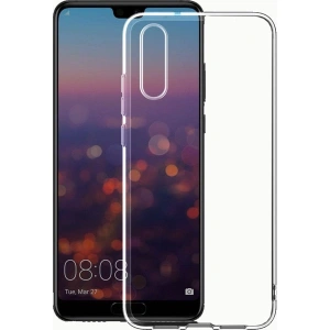 Case 4U Huawei P20 Kılıf A+ Şeffaf Lüx Süper Yumuşak 0.3mm Ince Slim Silikon Şeffaf
