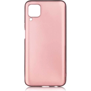 Case 4U Huawei P40 Lite Kılıf Klasik Mat Renkli Yumuşak Premier Silikon Rose Gold