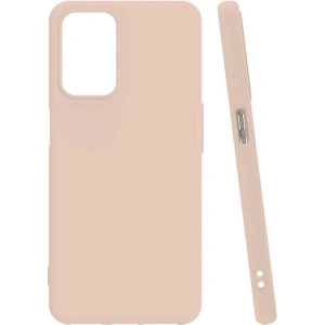 Case 4u Oppo A55 4g Kılıf Mat Renkli Yumuşak Kalın Sağlam Silikon Kılıf Biye Pembe