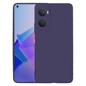 Case 4U Oppo A76 Kılıf Klasik Mat Renkli Yumuşak Premier Silikon Lacivert