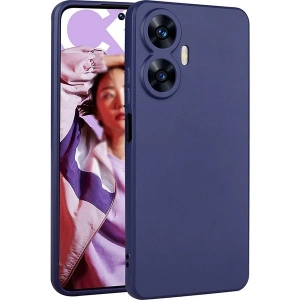 Case 4U Realme C55 Kılıf Kamera Korumalı Klasik Mat Renkli Yumuşak Premier Silikon Lacivert
