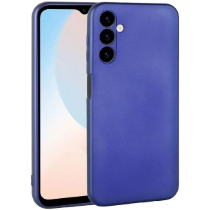 Case 4U Samsung Galaxy A24 Kılıf Kamera Korumalı Klasik Mat Renkli Yumuşak Premier Silikon Saks Mavi