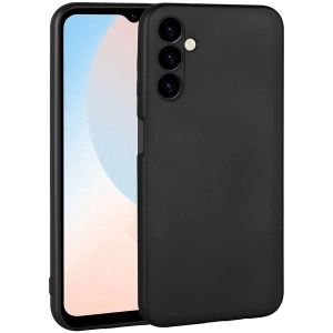 Case 4U Samsung Galaxy A24 Kılıf Kamera Korumalı Klasik Mat Renkli Yumuşak Premier Silikon Siyah