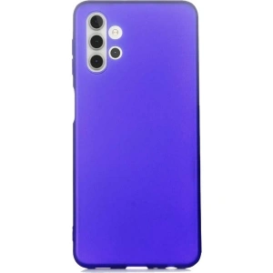 Case 4U Samsung Galaxy A32 4G Kılıf Klasik Mat Renkli Yumuşak Premier Silikon Mavi