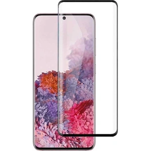 Case 4U Samsung Galaxy S20 FE Uyumlu Ekran Koruyucu Kırılmaz Tam Ekran Sert Temperli Davin 5D Cam Siyah