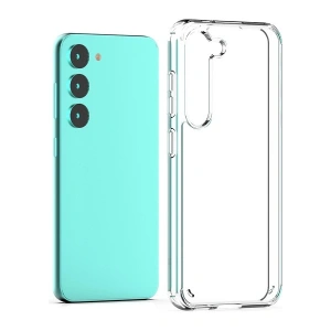 Case 4U Samsung Galaxy S23 Kılıf Şeffaf Sert Sararmaz Coss Kapak Şeffaf