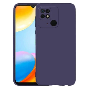 Case 4U Xiaomi Poco C40 Kılıf Klasik Mat Renkli Yumuşak Premier Silikon Lacivert