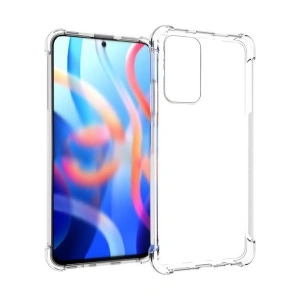 Case 4U Xiaomi Poco M4 Pro 5G Kılıf Darbe Emici Anti Shock Kapak Şeffaf