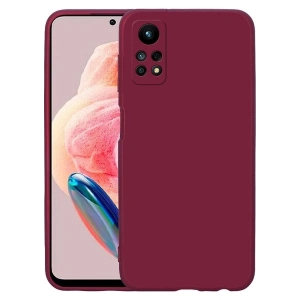 Case 4U Xiaomi Redmi Note 12 Pro 4g Kılıf Kamera Korumalı Içi Kadife Logosuz Mara Lansman Silinebilir Kılıf Koyu Mor