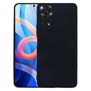 Case 4U Xiaomi Redmi Note 12 Pro 4g Kılıf Klasik Mat Renkli Yumuşak Premier Silikon Siyah