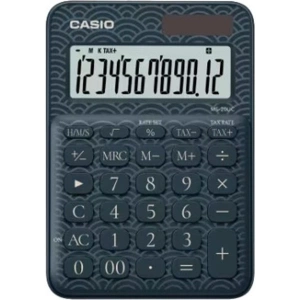 Casio MS-20UC-JBU 12 Hane Lacivert Desenli Masa Üstü Hesap Makinesi