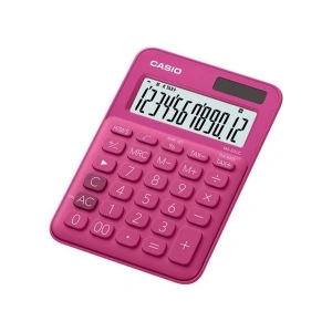 Casio MS-20UC-RD 12 Hane Koyu Pembe Masa Üstü Hesap Makinesi