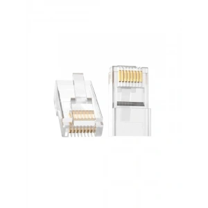 CAT5e RJ45 Jack Ethernet Konnektörü Altın Kaplama 100 Adet