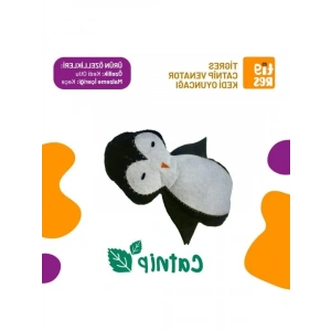 Catnipli Penguen Şeklinde Eğlenceli Kedi Oyuncağı