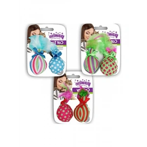 Catnipli Tüylü Kedi Oyuncağı, 10 cm