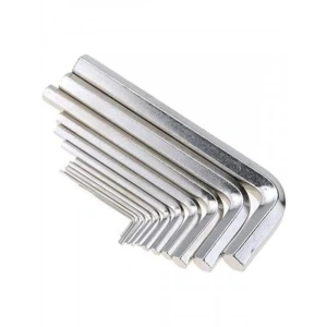 Çelik Alyan Anahtar Seti, 9 Parça, 1.5 mm ile 10 mm Arası Boyutlar