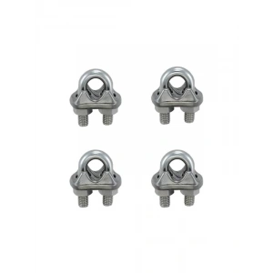 Çelik Halat Sıkma Klemens, 6mm Boyutunda 4 Adet Set