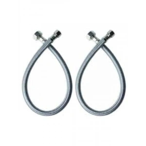 Çelik Klozet Bağlantı Flex Hortumu, 3/8 Dişi, 80 cm, 2 Adet