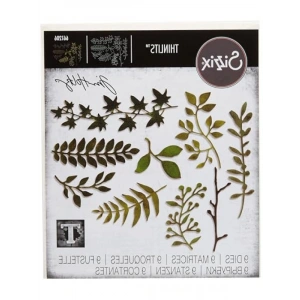 Çelik Yapraklı Dal, 10.8 cm x 3.8 cm - 3.8 cm x 3.2 cm