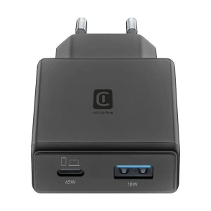 Cellularline 65W Ultra Slım Dual A + C Telefon Şarj Adaptörü