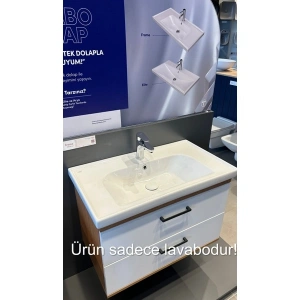 Cerastyle Turkuaz Seramik Frame Etajerli Lavabo 100 x 45 cm