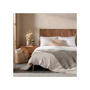 Chakra Bambu Noemi Çift Kişilik Çarşaflı Nevresim Takımı 200x220 cm Bej