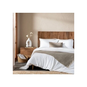 Chakra Bambu Noemi Çift Kişilik Çarşaflı Nevresim Takımı 200x220 cm Ekru