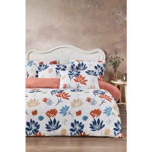 Çiçek Desenli Lastikli Çift Kişilik Nevresim Takımı