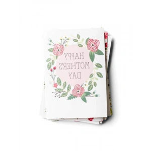 Çiçekli Kutulu 24 Çeşit Anneler Günü Kartı